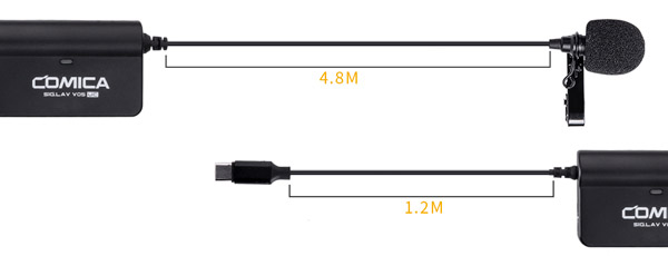 Довжина кабеля мікрофона CVM-SIG.LAV V05 UC Type-C