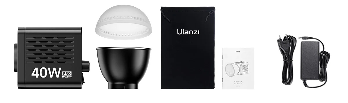 Комплектация осветителя Ulanzi L023