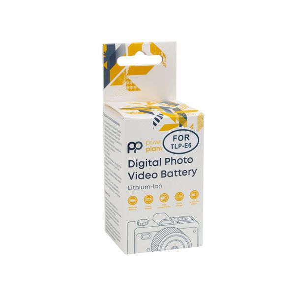 Акумулятор PowerPlant Canon TLP-E6 2250mAh з кабелем Type-C