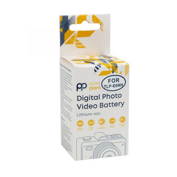 Аккумулятор PowerPlant Canon TLP-E6NH 2250mAh с кабелем Type-C