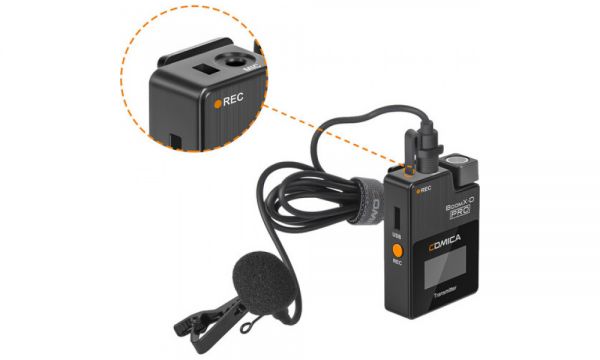 Беспроводная микрофонная система Comica BoomX-D PRO D2 Black (микрофон-рекордер)