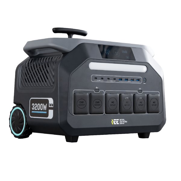 Портативна зарядна станція IEE P3200 (потужність 3200 Вт, пікова - 6400 Вт, акумулятор 2048 Вт•годин LiFePO4)