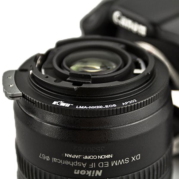 Переходное кольцо Nikon F - Canon EF (Kiwifotos LMA-NK(G)_EOS)