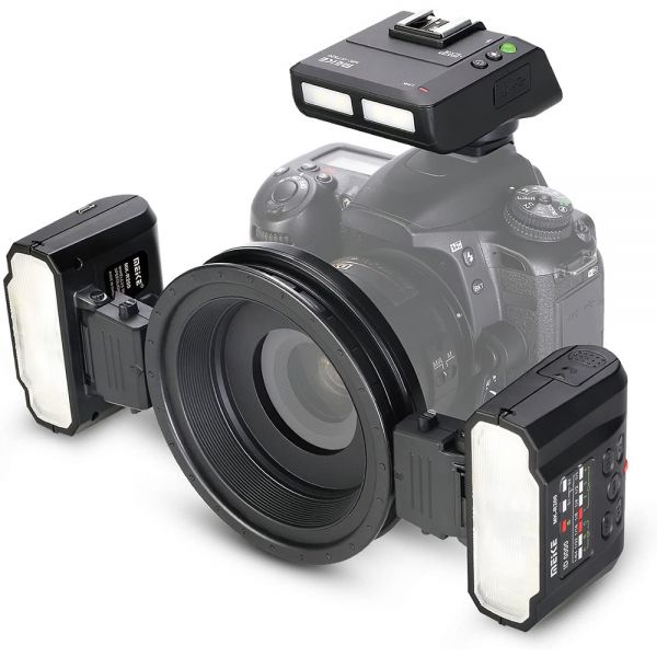 Макровспышка Meike MK-MT24 II Macro Twin Flash TTL Nikon (биполярная беспроводная вспышка)
