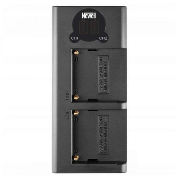 Зарядное устройство Newell DL-F970 (NP-F970, F750, F550) DL-USB-C (на два аккумулятора Sony NP-F)