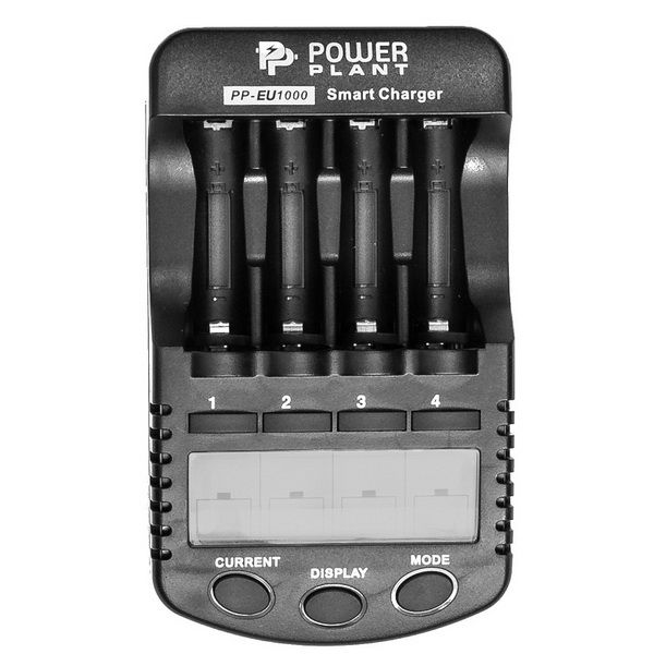 Зарядное устройство PowerPlant PP-EU1000 для аккумуляторов AA, AAA