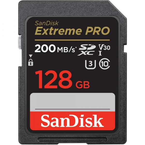 Карта пам'яті SanDisk 128 GB SDXC UHS-I U3 V30 Extreme PRO (SDSDXXD-128G-GN4IN)