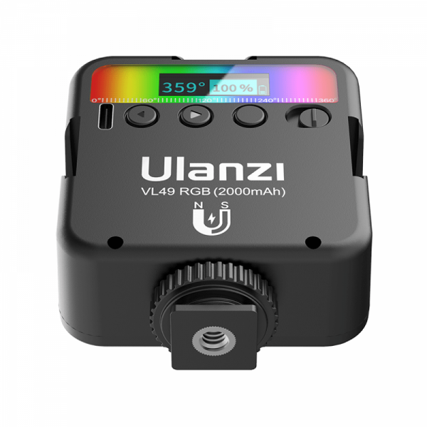 Компактный LED осветитель Ulanzi VL49 RGB 2500-9000K с аккумулятором