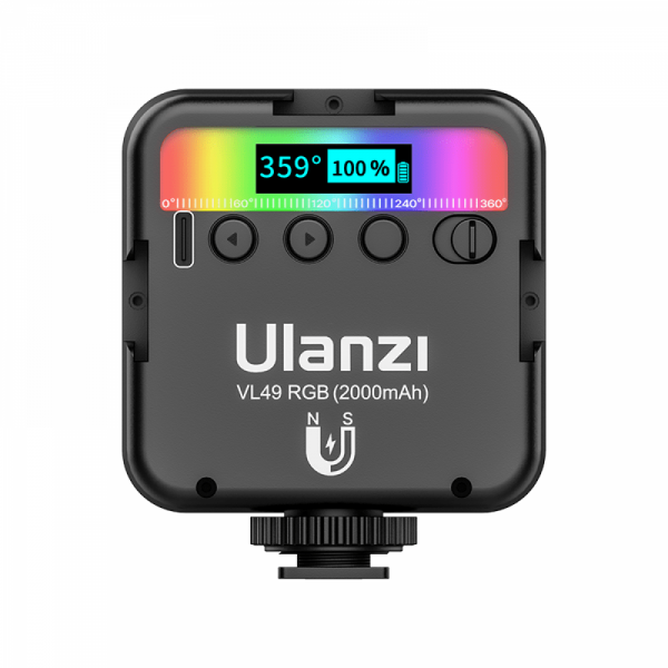 Компактный LED осветитель Ulanzi VL49 RGB 2500-9000K с аккумулятором