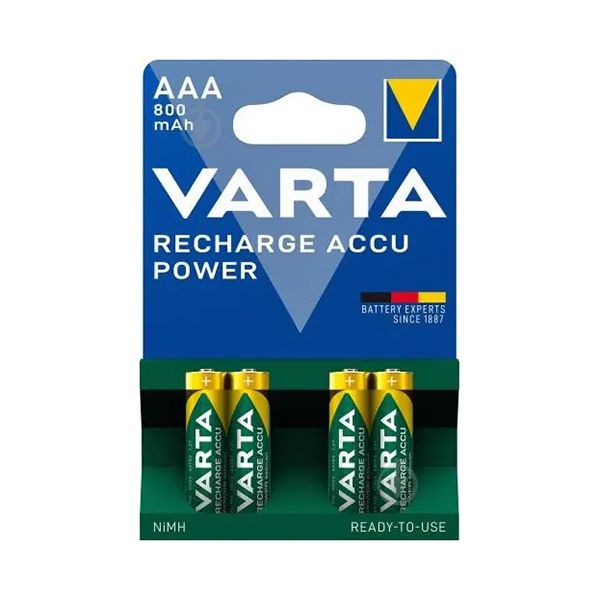 Аккумуляторы Varta 800mah Ni-MH R03/AAA (READY 2 USE)