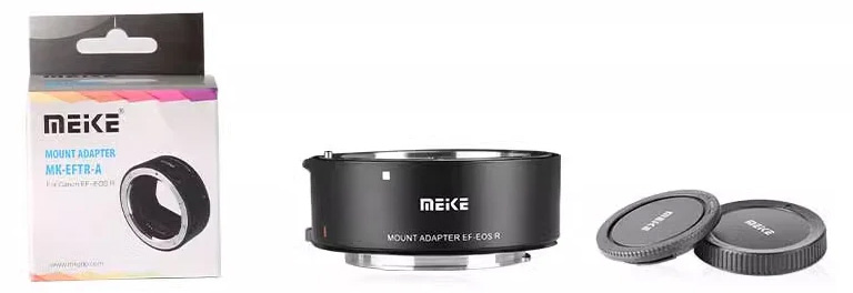 Комплектация переходного кольца Meike MK-EFTR-A