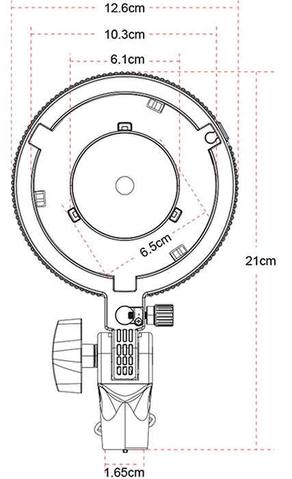 Адаптер Minibowens-Bowens NiceFoto mini-36B