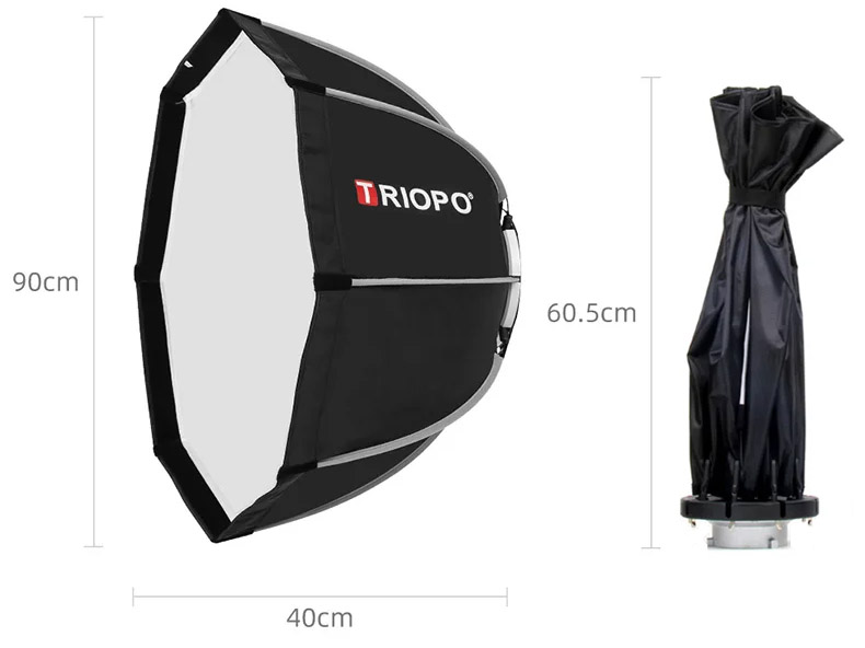 Розміри софтбокса-октобокса Triopo K290 см