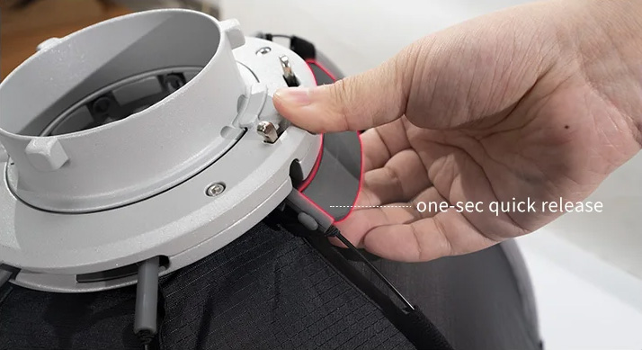 Легке розкладання софтбокса октобокса Triopo K390