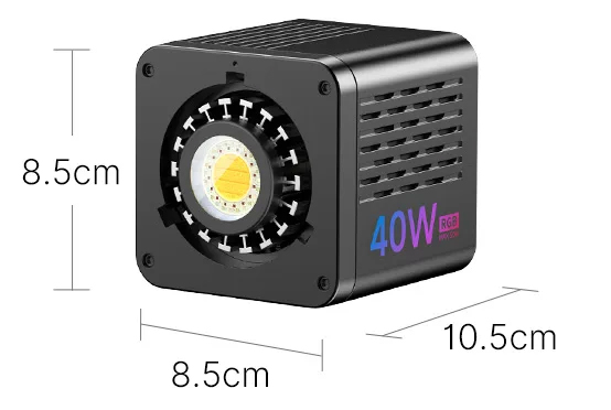 Розміри освітлювача Ulanzi 40W RGB