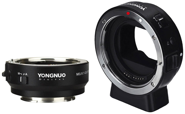 Переходное кольцо Canon EF - Sony E-mount Yongnuo EF-E II