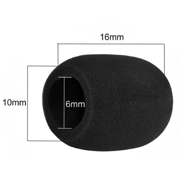 Розміри поролонового вітрозахисту Dslrkit PWS-1016